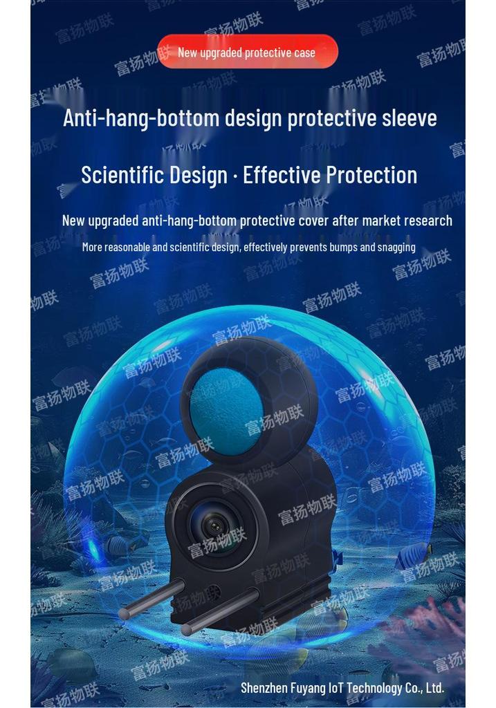 Ultra-Clear Waterproof Fish Finder with 4.3-Inch Screen & Multi-Language Support