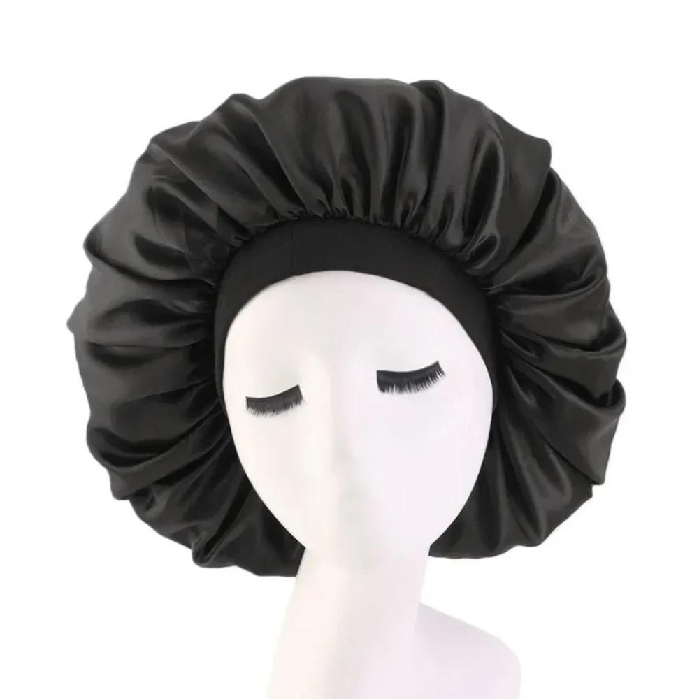 Satin Bonnet Silk Bonnet Hair Bonnet for Sleeping-Slouchy Beanie Hat Satin Sleep Cap for Women's Natural & Curly Hair