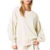 Women's Solid Color Pearl Bow Long Sleeved Top Sweatshirt