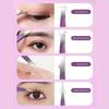 4-piece Stainless Steel Eyebrow Tweezers Purple Set Makeup Tools for Eyelash Extension, Eyebrow Shaping, Hair Removal