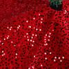 Christmas Tree Skirt with Small Sequins Red Tree Skirts Mini Xmas Tree Skirts for Home Party Holiday Indoor Outdoor Decorations