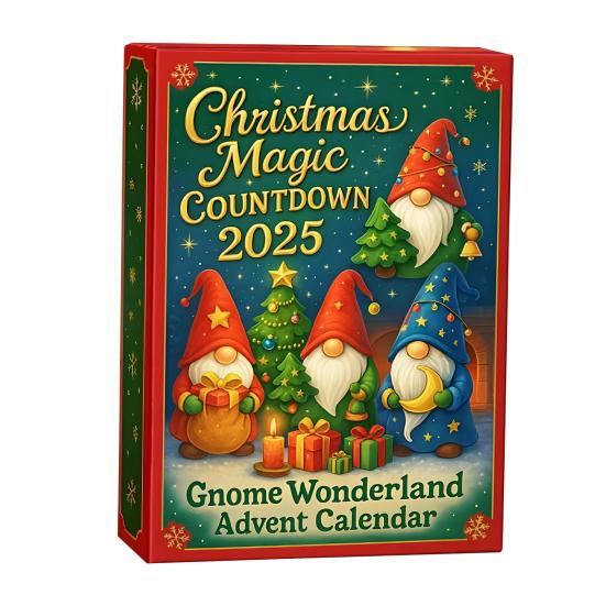 Gnome Countdown Calendar 2025 24-Day Advent Calendars with 24 Gnomes
