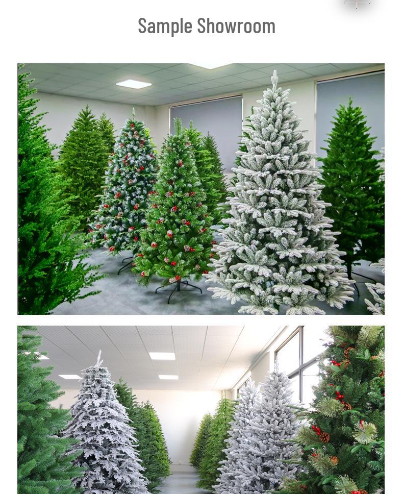 Lux Artificial Christmas Tree with Lights: Customizable PE Decorations & Dense Foliage