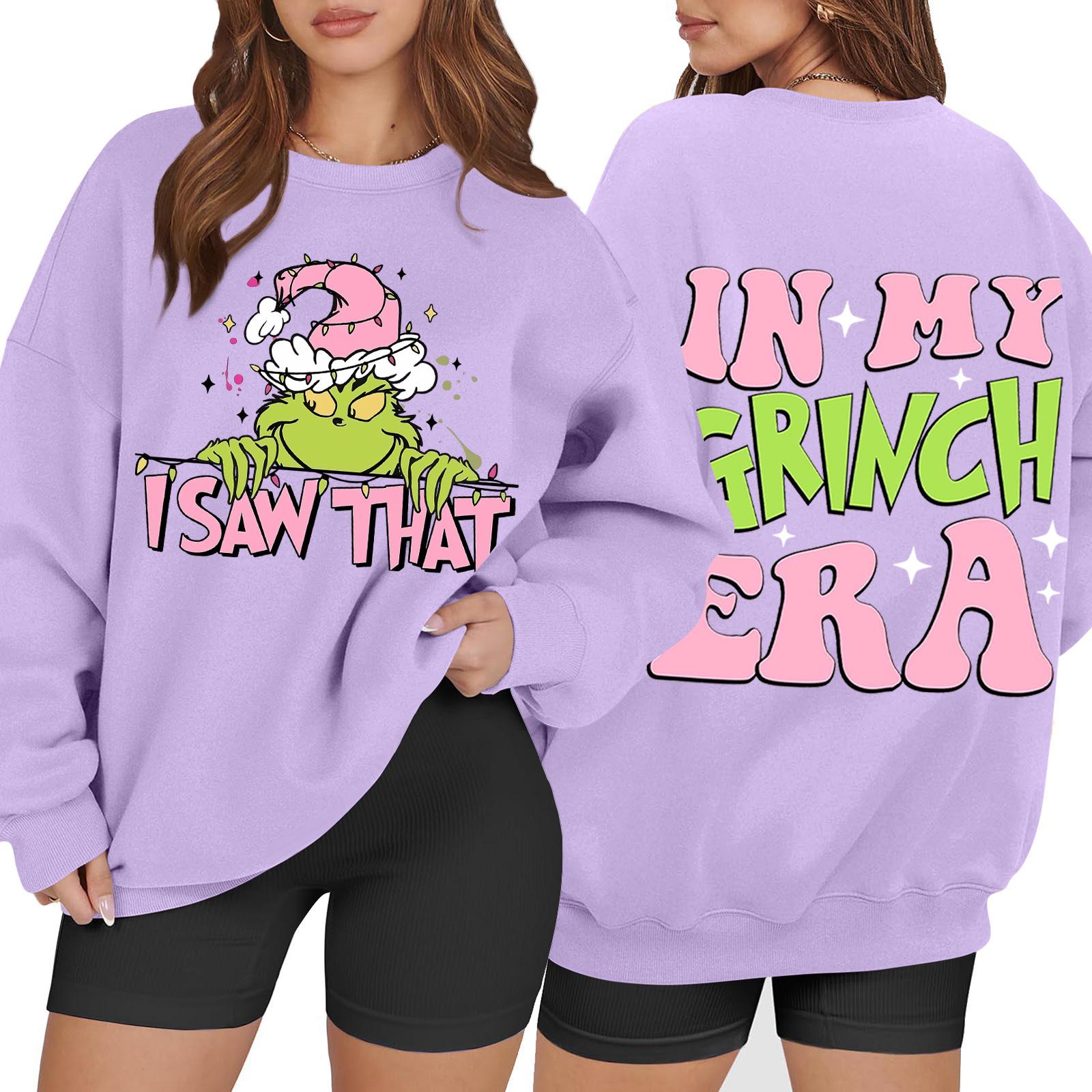 

Women s Casual Fashion Long Sleeve Christmas Printed Round Neck Sweatshirt Top L
