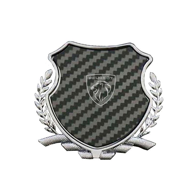 Alloy Car Fender Side Emblem Trunk Tail Badge for Peugeot 106 108 206 207 208 301 306 308 407 408 508 2008 4008 5008