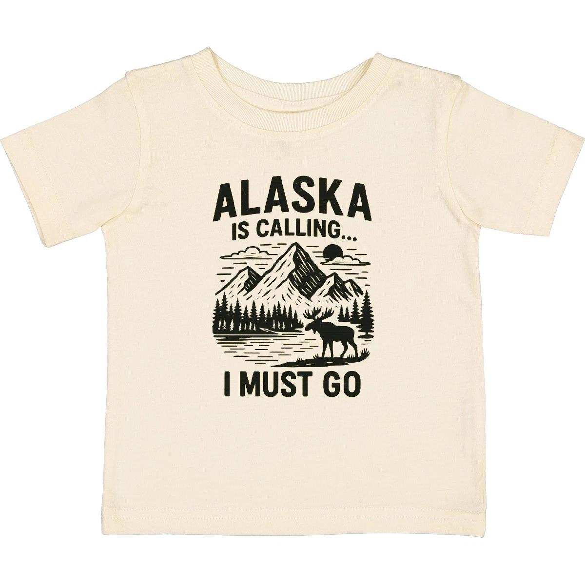 Inktastic Alaska Is Calling Adventure Nature Lover Graphic Baby T-Shirt Journey 160