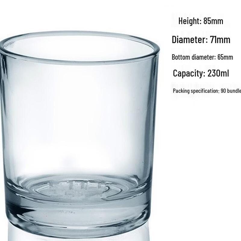 

Yiyayun 10-Piece Hotel Glass Mouthwash Cup Set