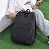 Men's backpack large capacity solid color simple business travel computer backpack junior high school student