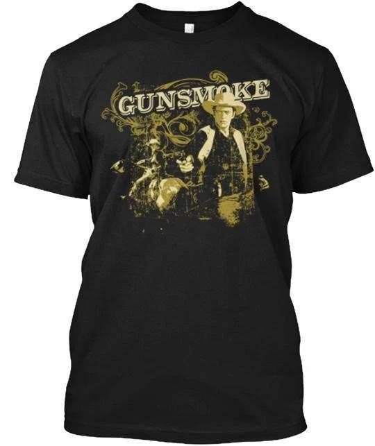Gunsmoke' Apparel 100% Cotton T-shirt Mens Tees Top Made In the USA T-Shirt Tee Top Unisex