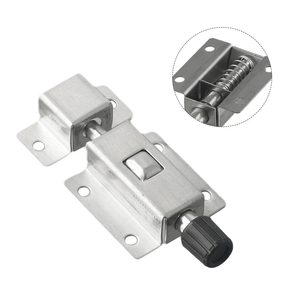 Door Bolt Self-elastic Latch Door Buckle Spring Bolt Home Door Spring Bolt