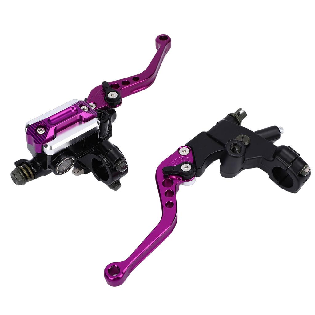 7 8in 22mm Hydraulic Brake Master Cylinder Clutch Lever Left Right Set Adjustable Aluminum Alloy Motorcycle Brake