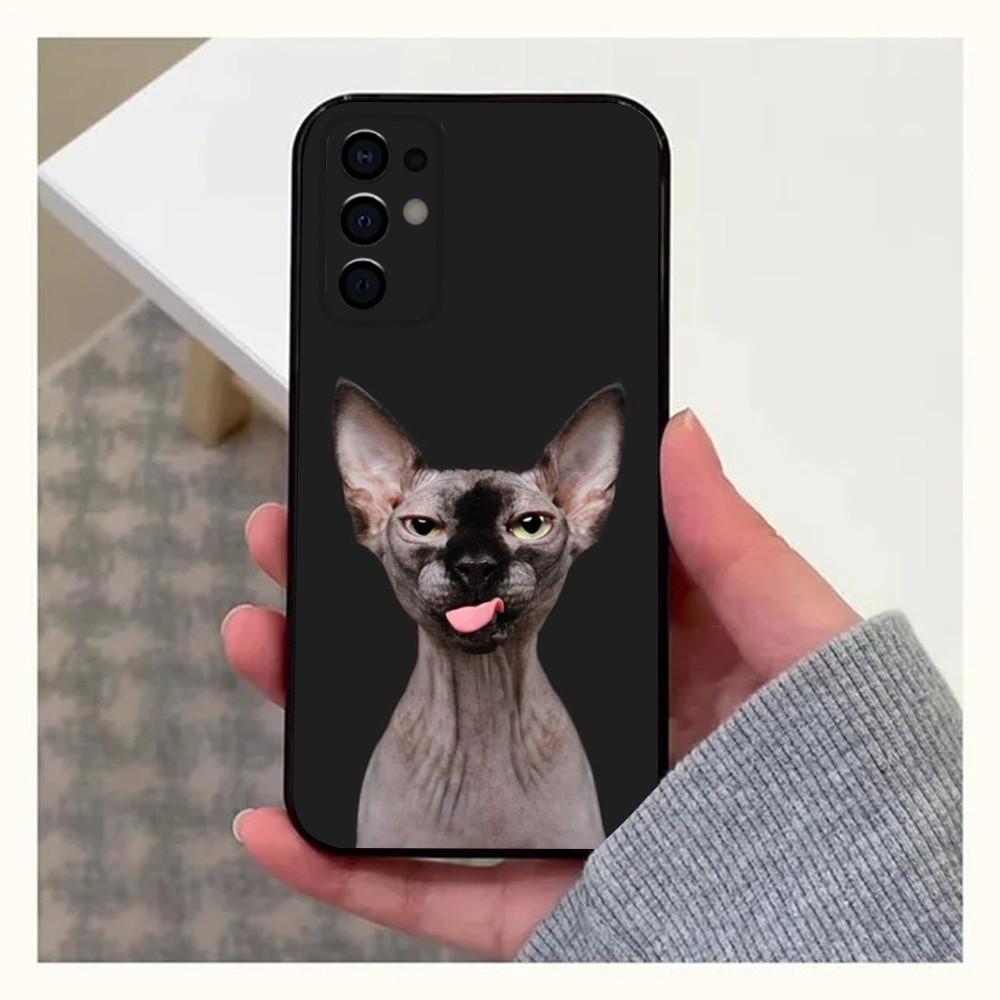

Pet Sphynx Sphinx Cat Phone Case For Samsung S24,S21,S22,S23,S30,Ultra,S20,Plus,Fe,Lite,Note,10,9,5G Black Soft Cover Samsung S24