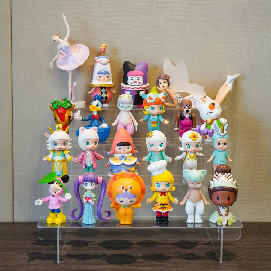 1-5 Tier Clear Acrylic Display Stand for Funko Figures Perfume Organizer Collections Doll Cosmetic Storage Holder Cupcake Stand