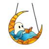 Halloween Reading Ghost Suncatcher Hanging Decoration Black Cat Stained Glass