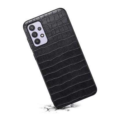 For Samsung Galaxy A32 5G/M32 5G Case Crocodile Texture PU Leather Coating Back Cover