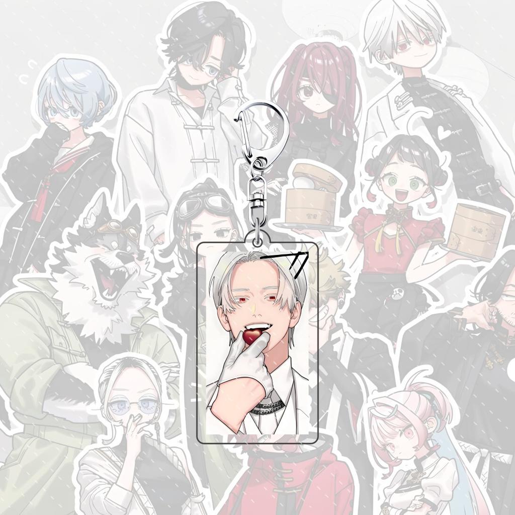 Portachiavi acrilico per zaino anime Gokurakugai 6 cm personaggio Aruma Tao Saotome Nei Takarai Tatsuomi Ban decorazione regalo carino