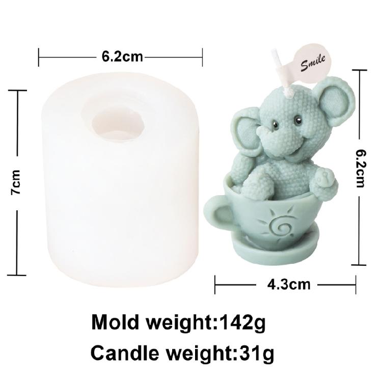 Silicone Crafts Mold, 3D Geometric Candle Mold Candle Decorations Ornaments Mold