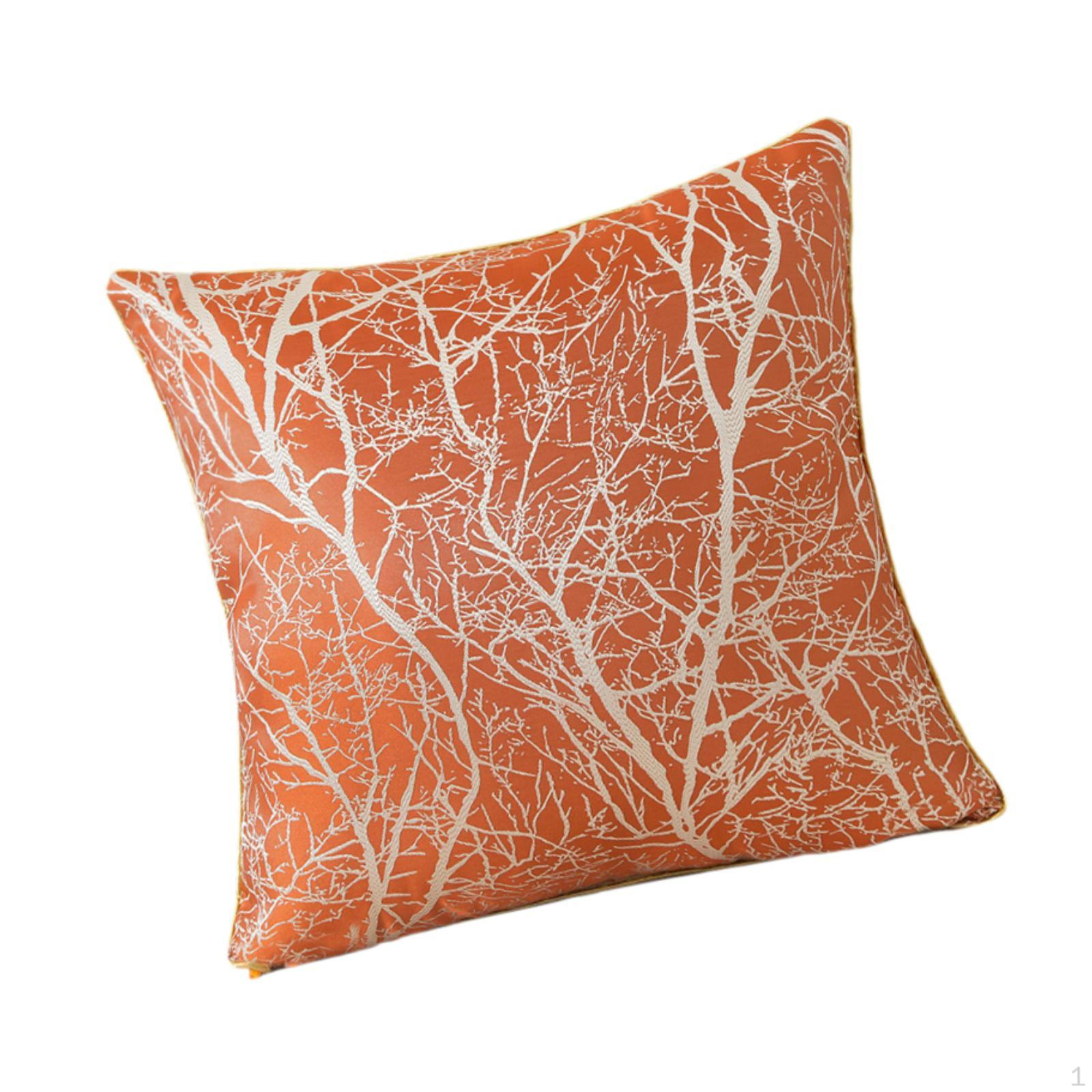 

Европейский чехол для подушки, жаккардовый дизайн для дома и дивана оранжевый