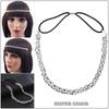 Adjustable Elastic Band Bride Head Chains Shiny Hair Ornaments Headpiece Accessories  for Women