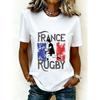 2026 Casual Women's Short-Sleeve T-Shirt with USA-Canada-Mexico World Cup Football Match Print