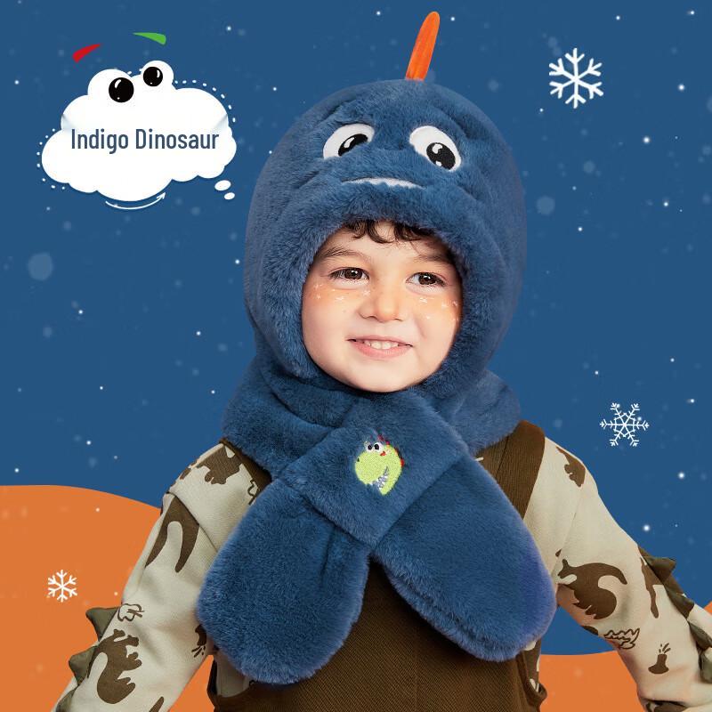 Lemonkid Kids Double-Layer Warm Hat & Scarf Set