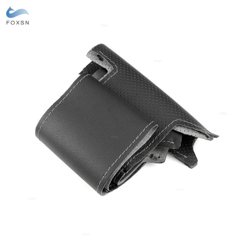 For Hyundai I30 2009 2010 2011 Elantra Touring 2010 2011 2012 Hand Braids On Car Steering Wheel Perforated Leather Cover Trim