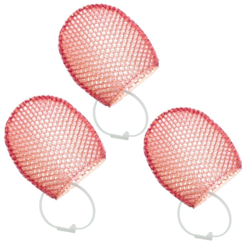 Honeycomb Exfoliating Shower Finger Caps Bath Mitt Breathable Odorless Body Scrubber Skin Care Cleansing Tool Multi-Color
