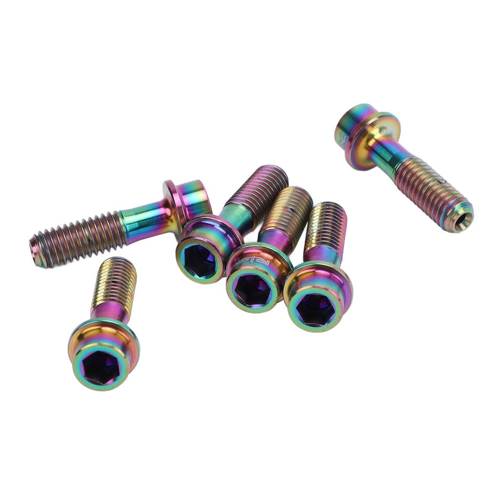 6Pcs M5x18mm Bike Fixed Stem Bolts Bike Brake Lever Fixing Bolts for Mountain Road Bike Colorful