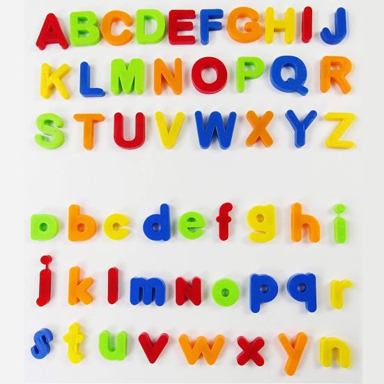 Multicolor Magnetic Numbers Alphabet Fridge Magnet Learning Education Kids Toy