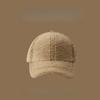 Autumn Winter Simple Solid Color Thick Furry Baseball Cap For Men Outdoor Cycling Skiing Hiking Warm Cold Proof Hats For Women