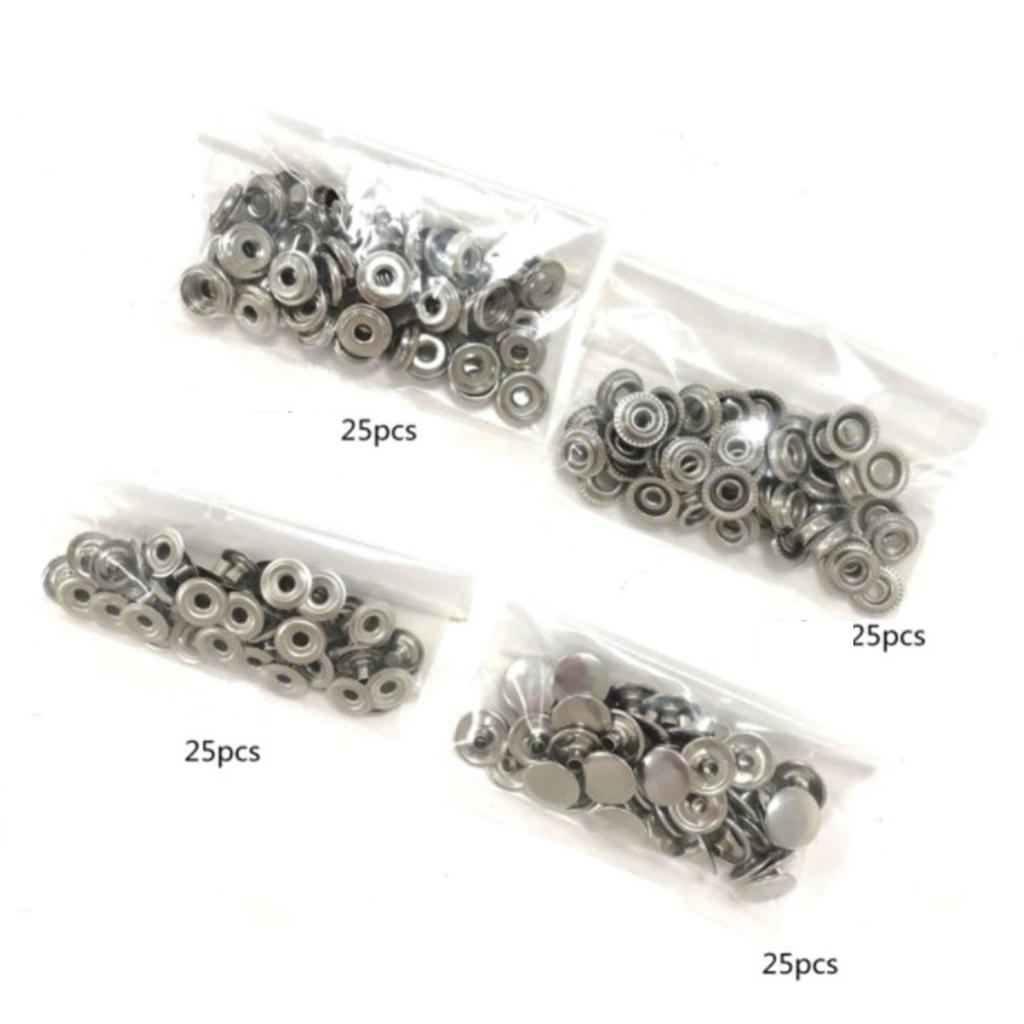 15mm Fastener Snap Boat Button Canvas Craft Leather