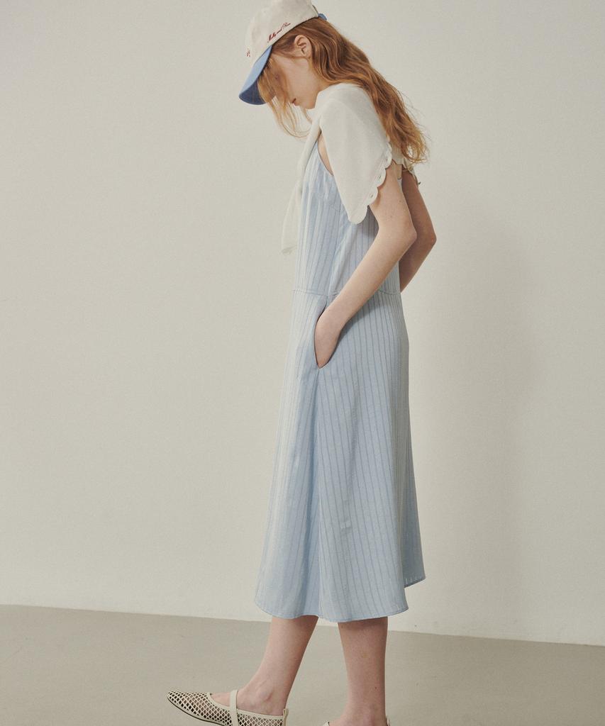 Melly And Rose Santa Monica Satin Dress (315301)_Blue