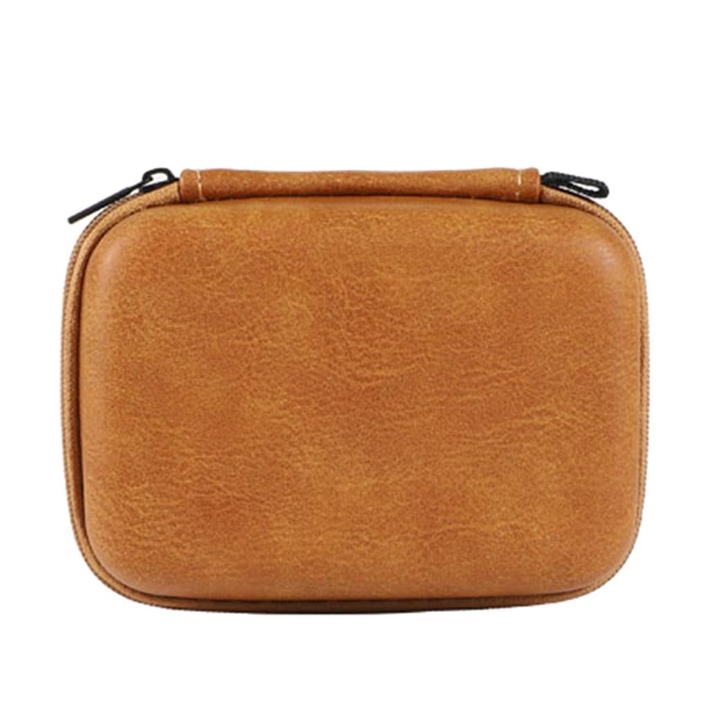 Leather Headphone Protective Cover Dust-proof Audio for Shell Earphones Storage Cases Earphone Zipper Bags Spare Parts