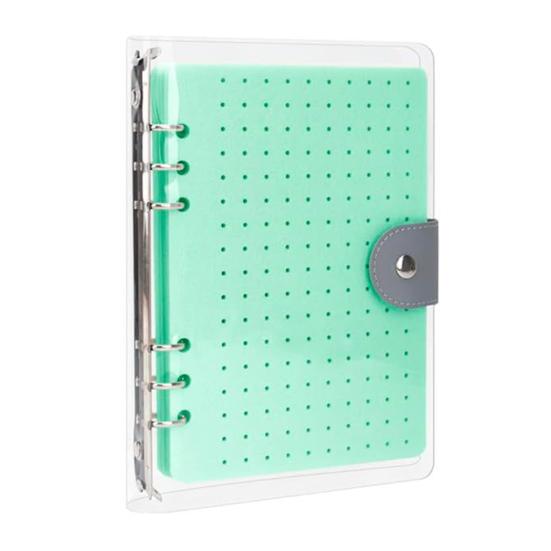 8 Seiten Emailleschild-Displaybuch Filz-Anstecknadel-Tauschbuch mit transparenter Abdeckung