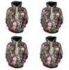 Mode Neu Damen Herren Rick Und Morty 3D Druck Lässig Hoodie Sweatshirt Oberteile