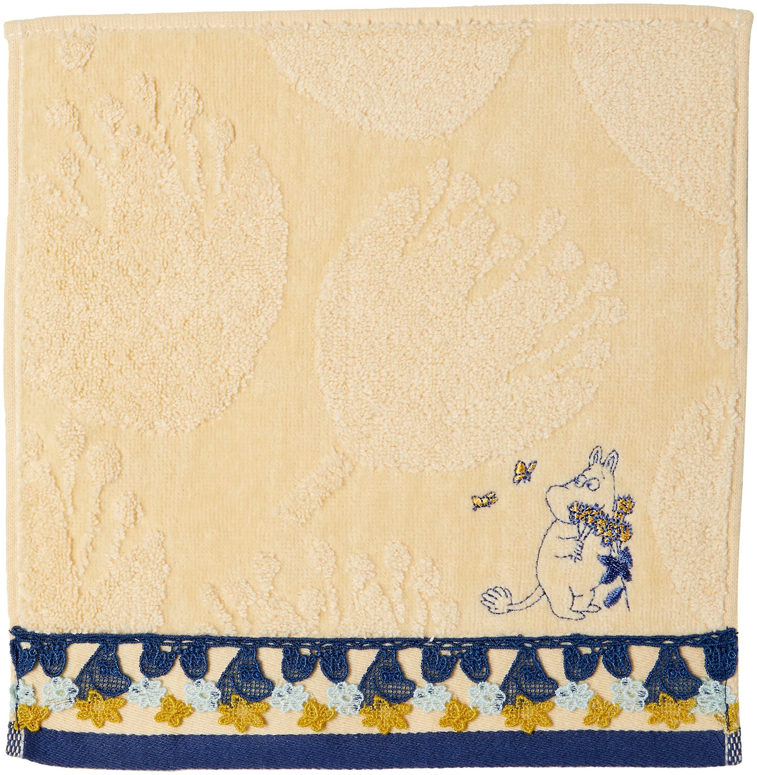 

Marushin Moomin Mini Floral Antibacterial and 25 x 25cm Towel, Lace, 100% Cotton, Deodorizing, 1405027900, Approx.