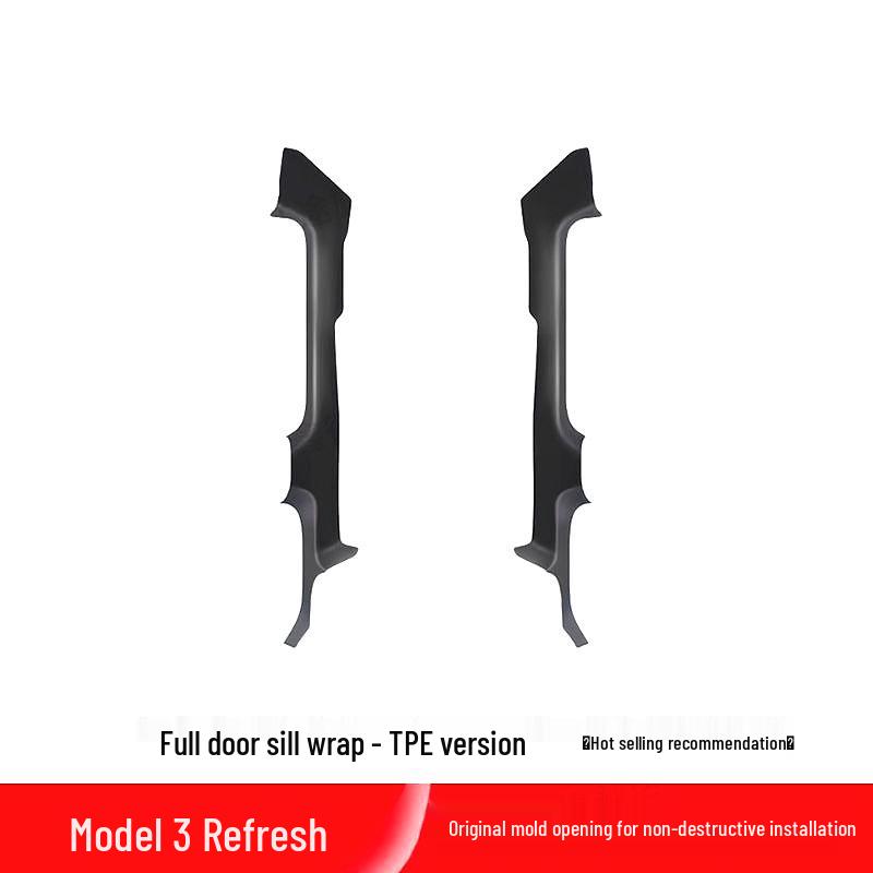 Tesla Model Y/3 Door Sill Strips & Seat Corner Protectors with Front/Rear Anti-Kick Mats