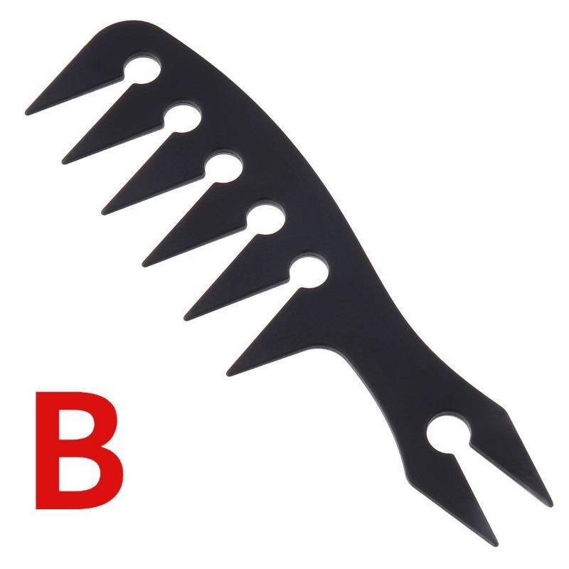 

1 шт. профессиональные двухсторонние зубчатые расчески в форме рыбьей кости, щетка для волос, парикмахерская, щетка для покраски волос, стрижки, окрашивания, мужской парикмахерский инструмент B