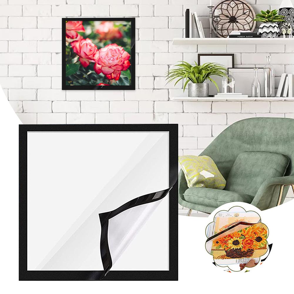 12*12 Inch Painting Frame Black PVC Stylish & Practical
