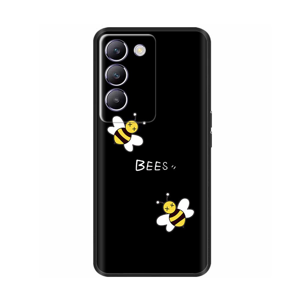 For Vivo V30 V40 SE Phone Case Shockproof Silicone Soft Bumper Cases For Vivo V40 SE V30 SE Luxury Painted Protection Back Cover