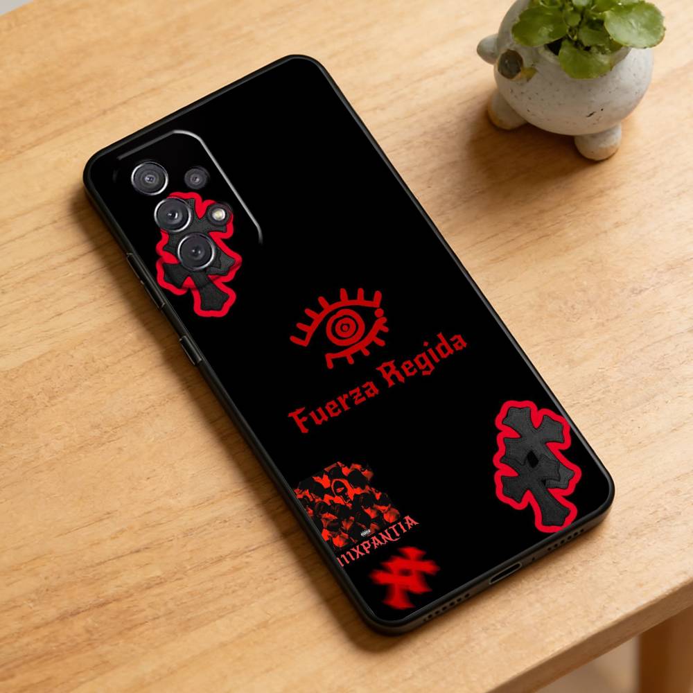 

111xpantia F-Fuerza Regida Phone Case For Samsung Galaxy A73,21,22,32,71,53,52,51,80,5G Soft Black Cover Samsung a32 5g