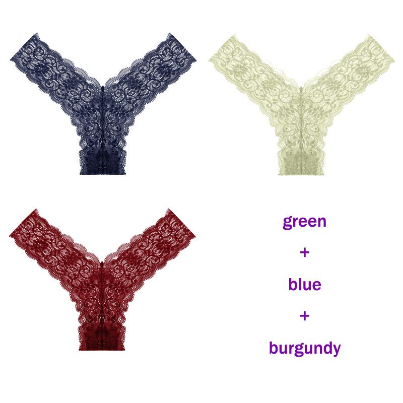 CINOON 3 Teile/los frauen höschen Transparent Low-Taille Unterhose Aushöhlen Tanga Weibliche Nahtlose G-String Sexy Unterwäsche Spitze Dessous panty