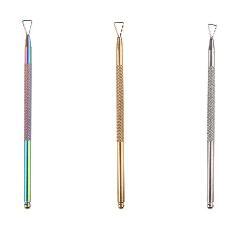 Stainless Steel Anti-Slip Cuticle and Nail Polish Remover Tool