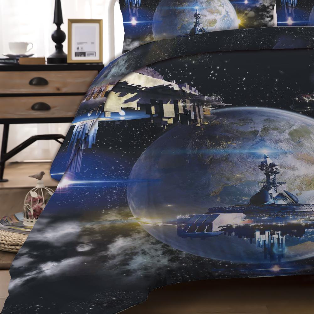 3d Duvet Cover Bedding Set 240x220 Twin Queen King Size Comforter Double Bed Quilt Cover 135 Euro Bed Linen Bedclothe Set Space