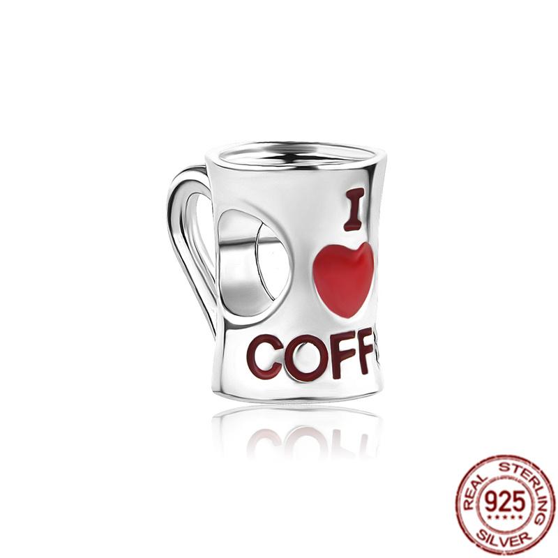 Red Series S925 Sterling Silver Sparkling Hearts Hot Air Balloon Rose Dangle Charm Bead Fit Original  Bracelet DIY Jewelry