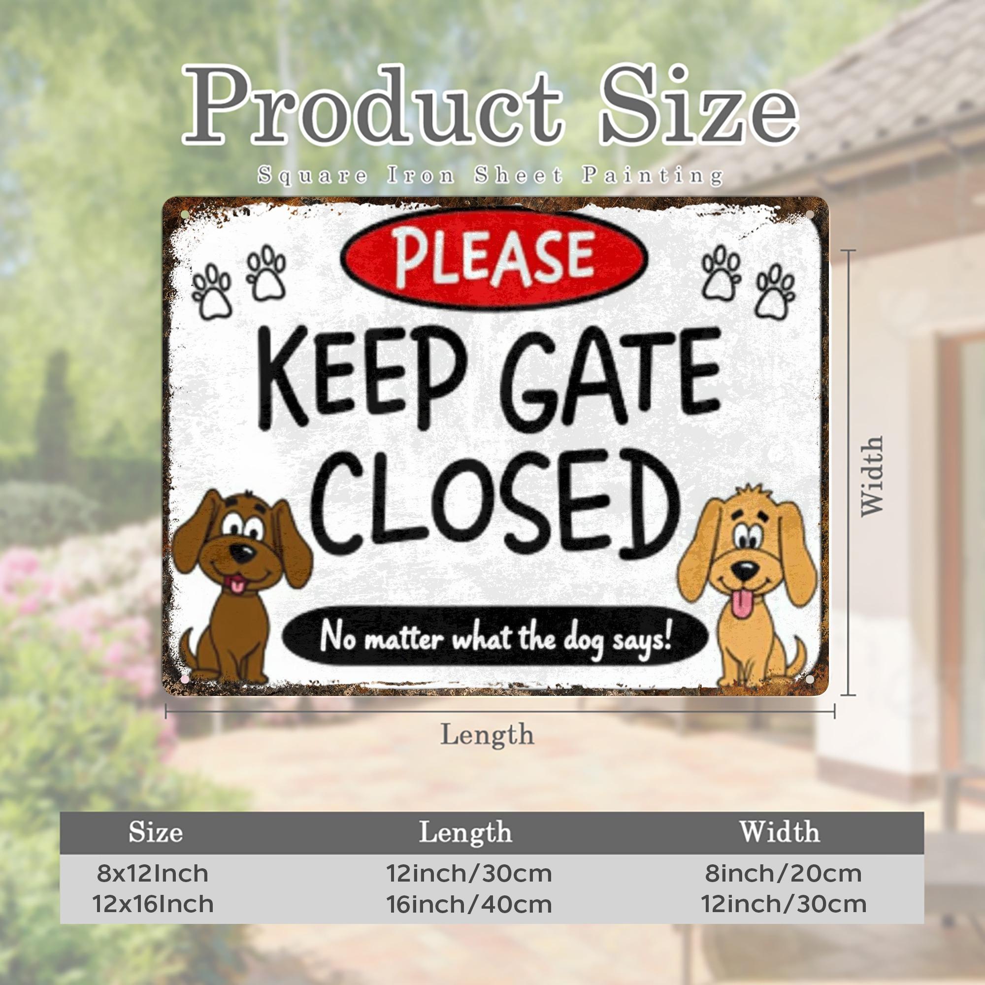 

No Matter What The Dog Says Metal Sign x Inch Vintage Farmhouse Iron Wall Art Durable Pet Decor for Home 20x30cm（7.8x11.8inch）