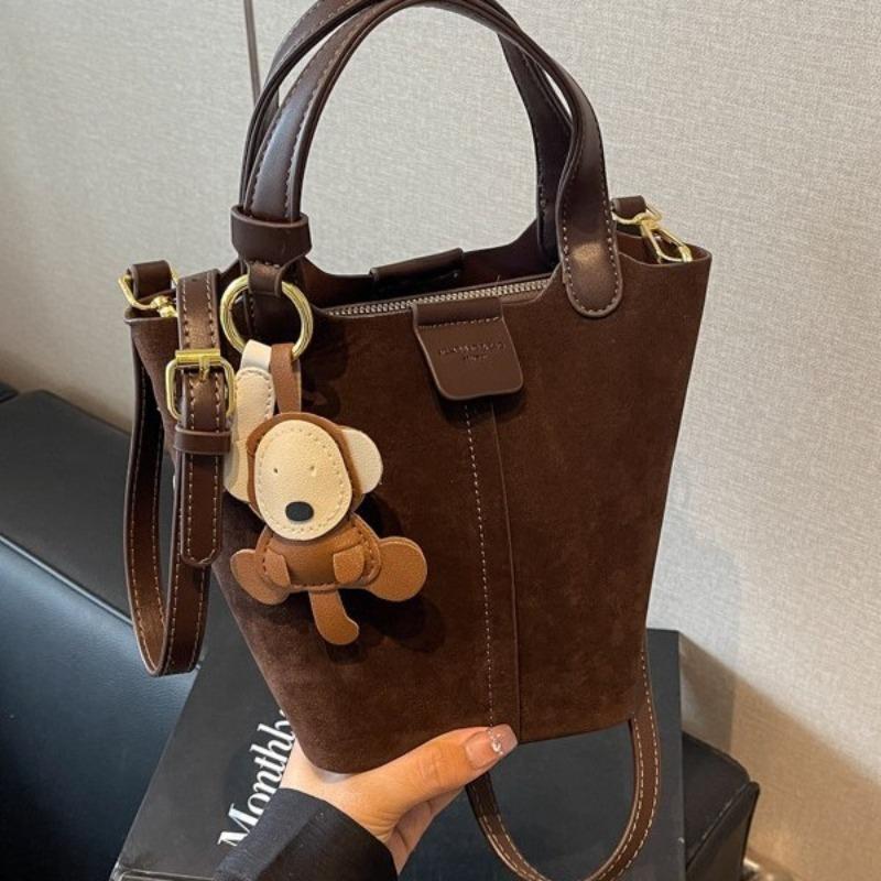Niche Design Handbag, Small Carrying Bag, Vegetable Basket, Laid-back Style Bucket Bag