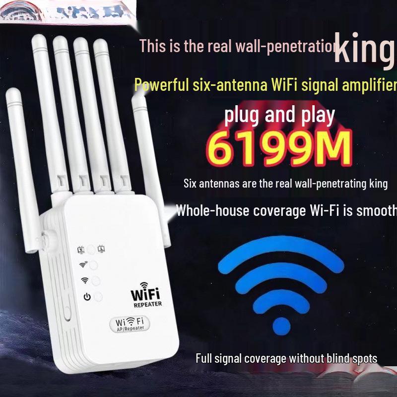 Wireless Network Signal Extender: Boosts Reception Through Walls