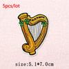5Pcs/Lot St. Patrick's Day Leprechaun Beer Iron On Patches - Embroidery Patch Appliques for Jeans Backpacks DIY Crafts