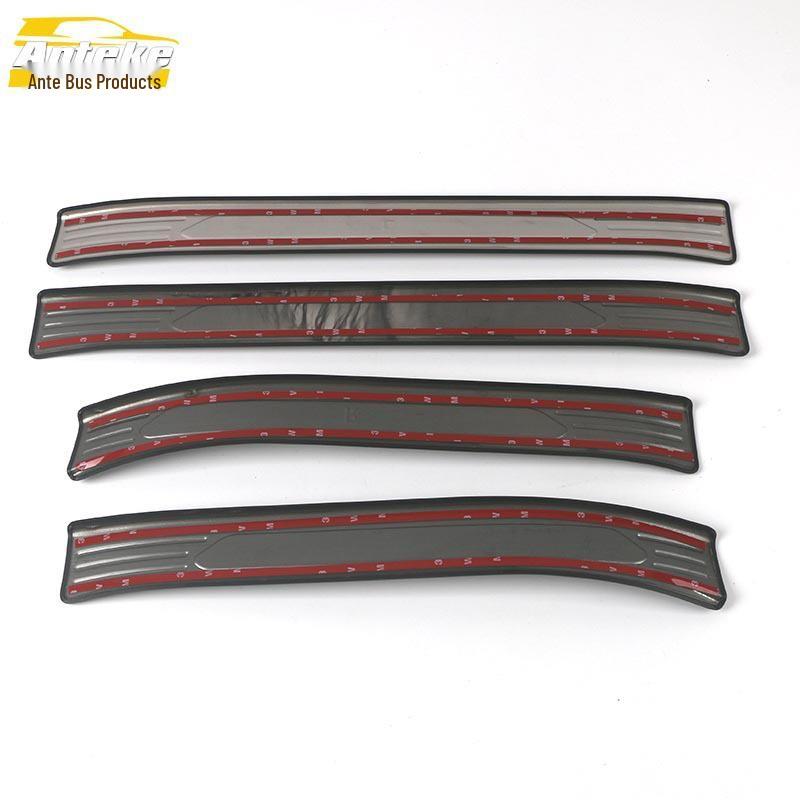 22 X5L Stainless Steel Sill Strips: Exterior Decorative Welcome Pedal Patches